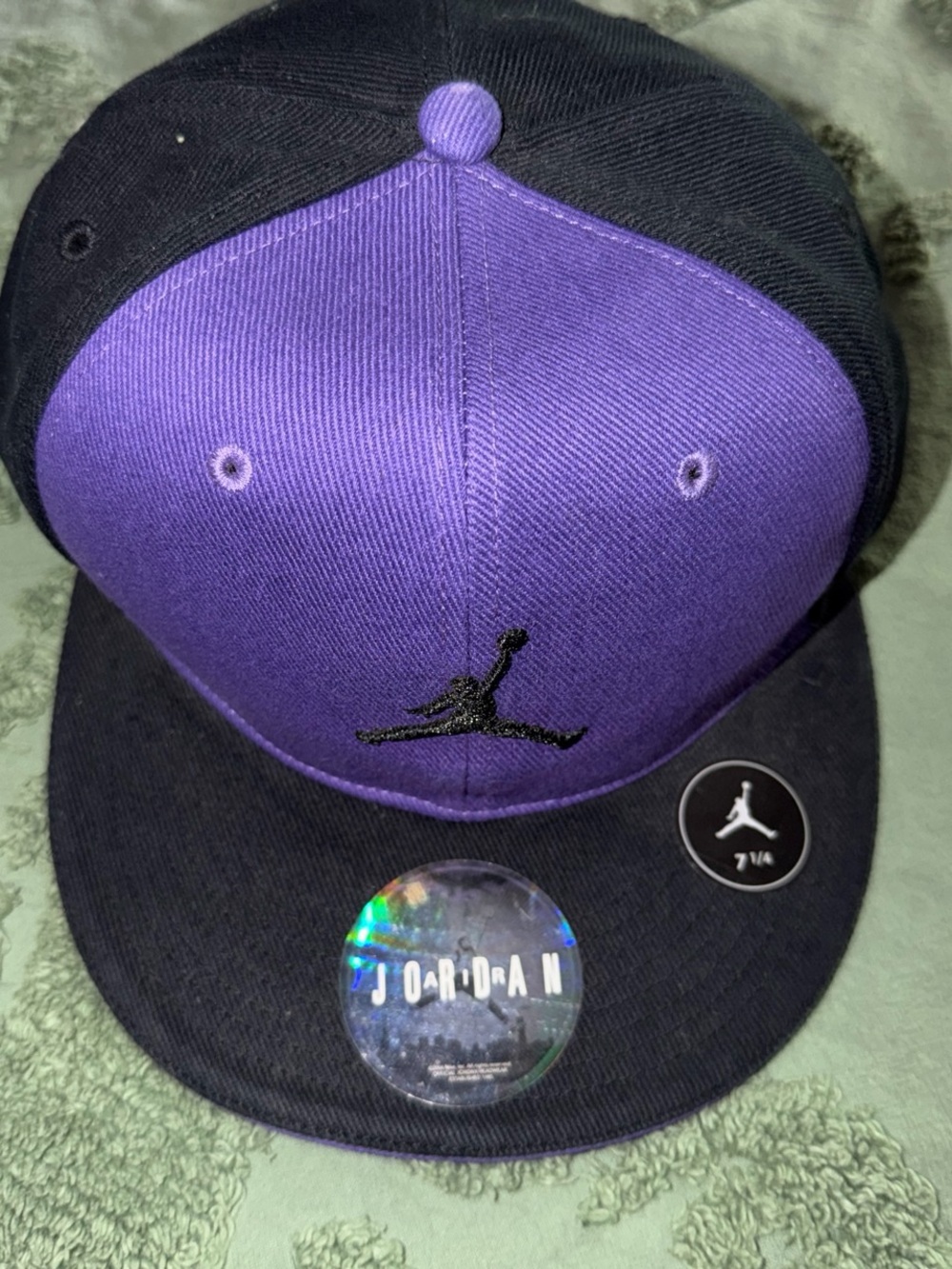 Air Jordan Jumpman Two-Tone Purple & Black Fitted Hat